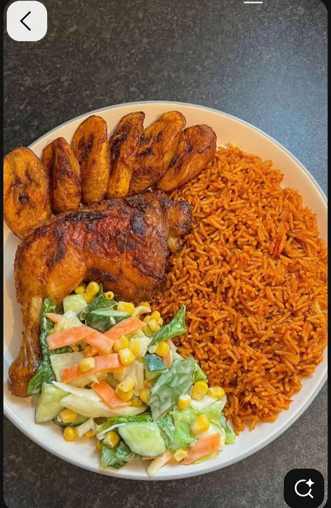 Jollof Rice with Grilled Chicken