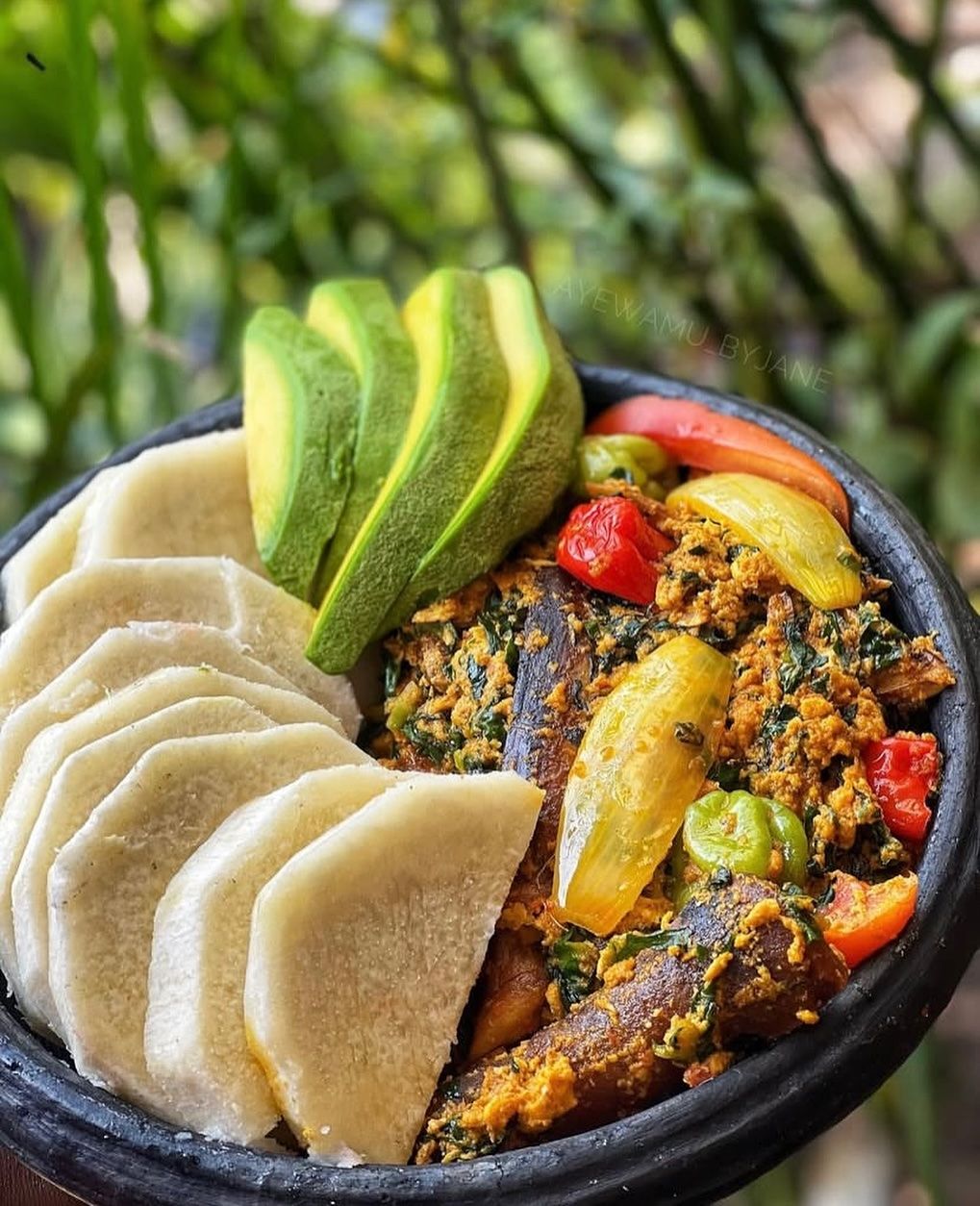 Yam with Vegetable (Palava Stew)